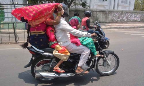 Searing heat wave hits normal life