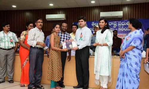 Study with interest Collector  Sarfaraz Ahmed advises students in Karimnagar