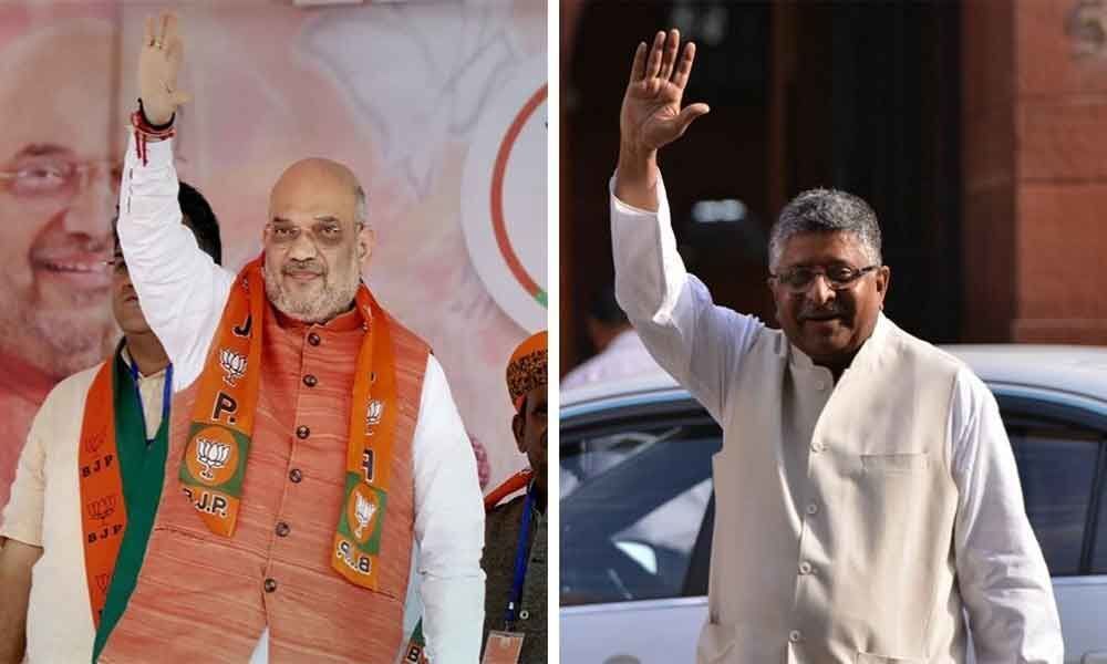 Elected to Lok Sabha, Amit Shah, Ravi Shankar Prasad cease to be Rajya Sabha members