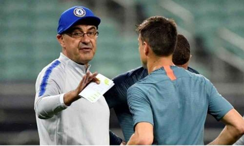 Sarri declares love for his Chelsea players before Europa League final