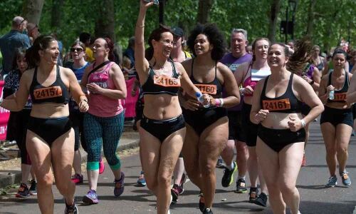 A Celebration in London Where 700 Women Ran 10k In Undies