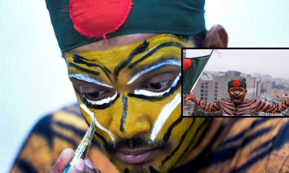 Tiger feat! Superfan risks bribes, injury to see Bangladesh idols