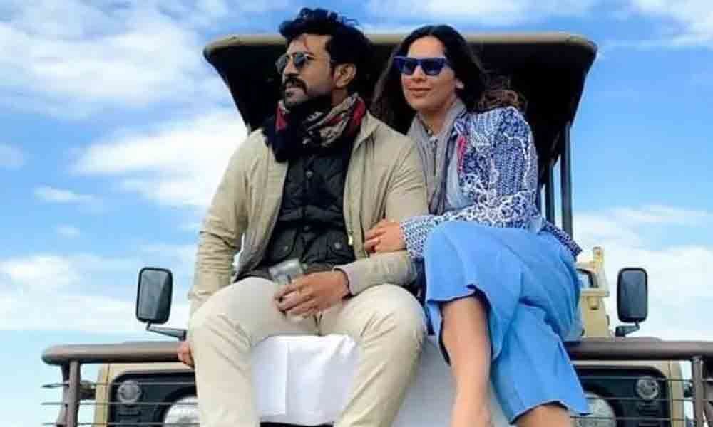 Charan, Upasana chilling out in Africa
