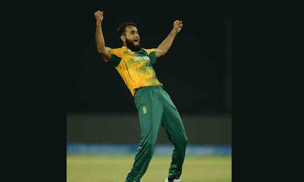 Tahir becomes first spinner to bowl first over in WC match