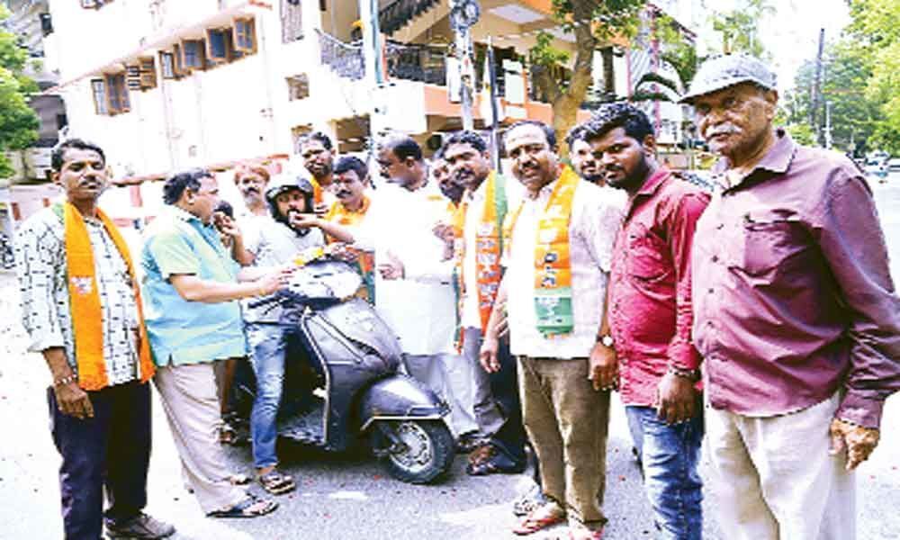 BJP activists hail Kishans induction