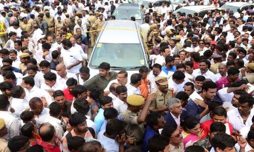 Thousands of YCP activists attend swearing in ceremony