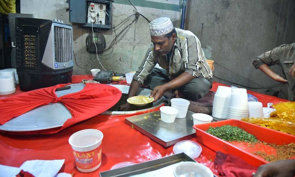 Hans & Haleem at Dawat Restaurant Neredmet