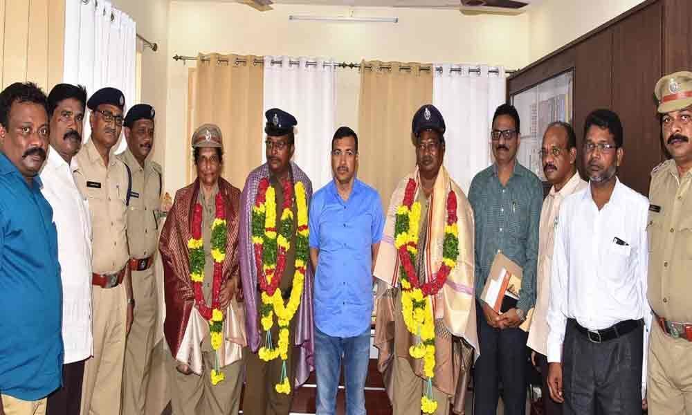 Retired police officials felicitated
