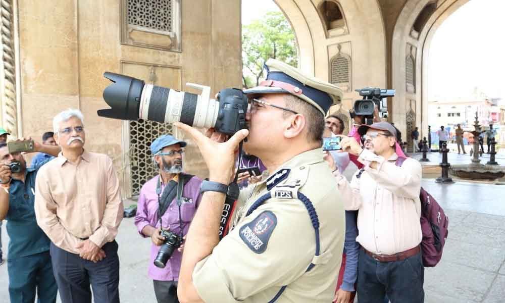 City CP Anjani Kumar supervises security arrangements at Mecca Masjid