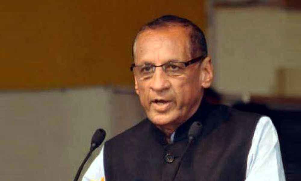 Governor E.S.L. Narasimhan greets people on State Formation Day