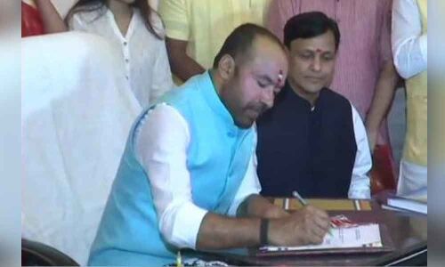 Kishan Reddy takes charge as union minister of state for home affairs