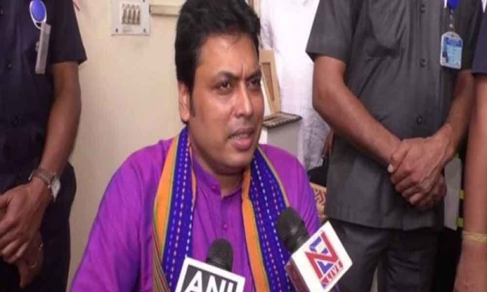Party made us leader, shouldnt forget it: Biplab Deb on Sudip Roys removal