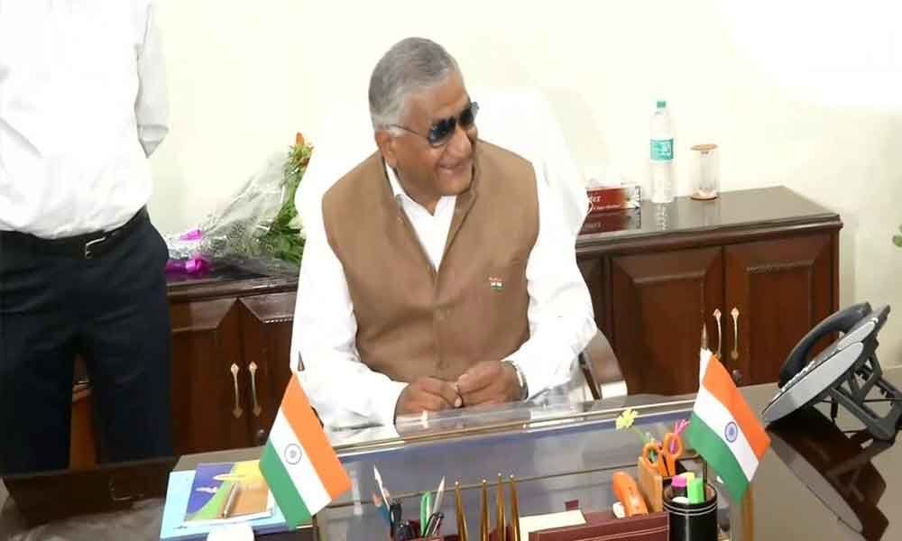 VK Singh takes charge as MoS for Road Transport and Highways