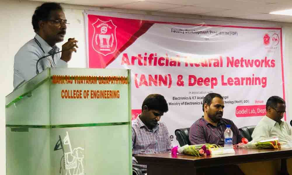 MVGR College hosts workshop on Artificial Neural Networks in Vizianagaram