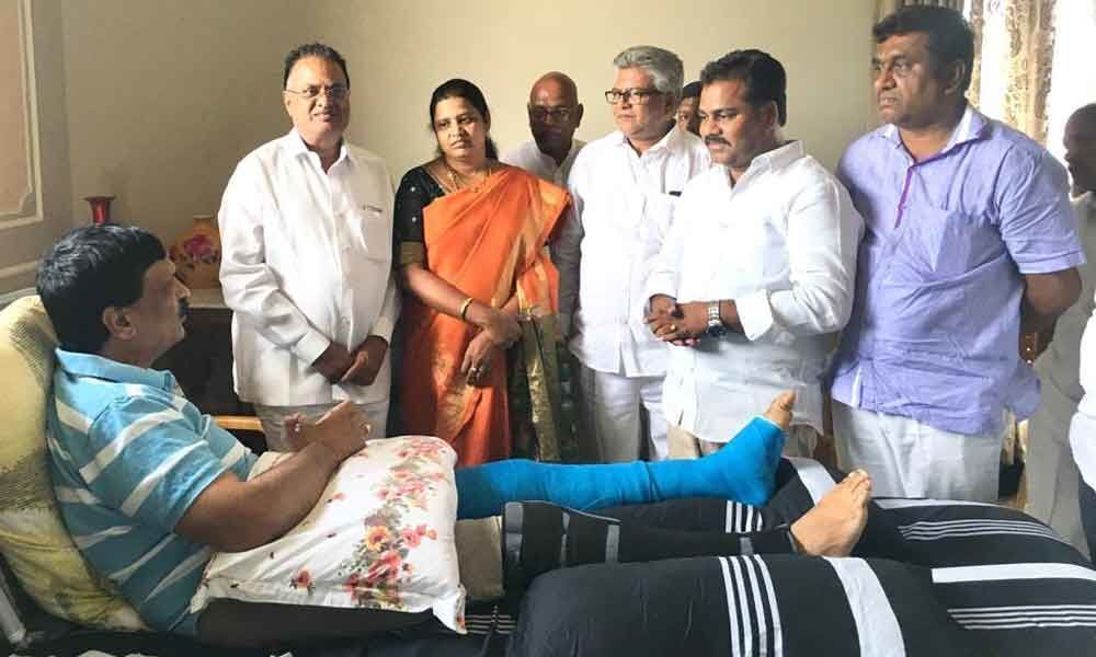 Corporators call on ailing MLA