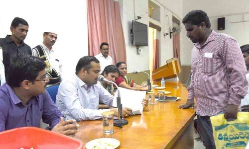 Clear pleas immediately Collector  RV Karnan tells officials in Khammam