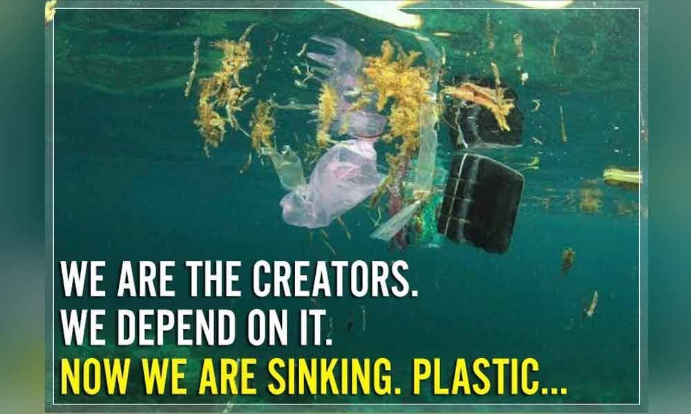 We are the creators. We depend on it. Now we are sinking. PLASTIC