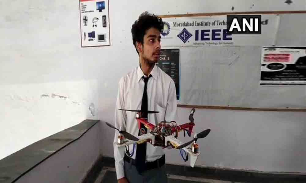 Students invent sandal-drone security system for women