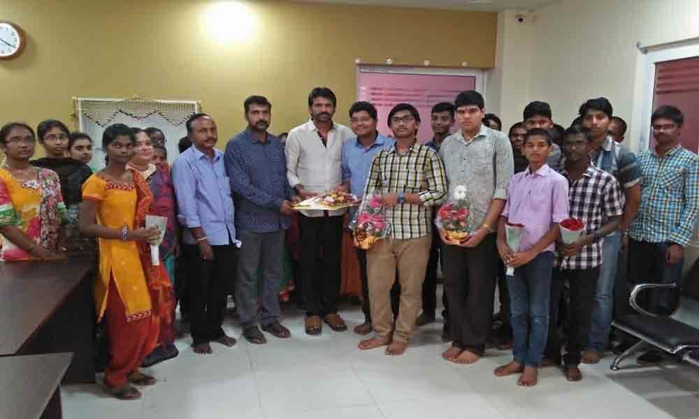 Krishna Chaitanya students excel in Eamcet results