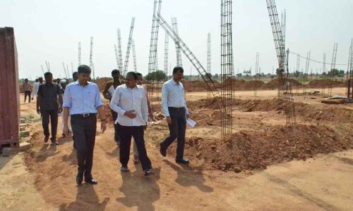 Project oustees colony works at a fast clip