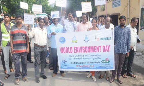 GHMC officials take out awareness rally