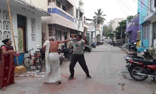 Elder son thrashes aged father over property row