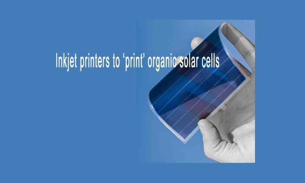 Organic solar cells developed with inkjet printers