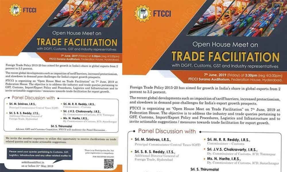 Open house meet on trade facilitation at Federation House