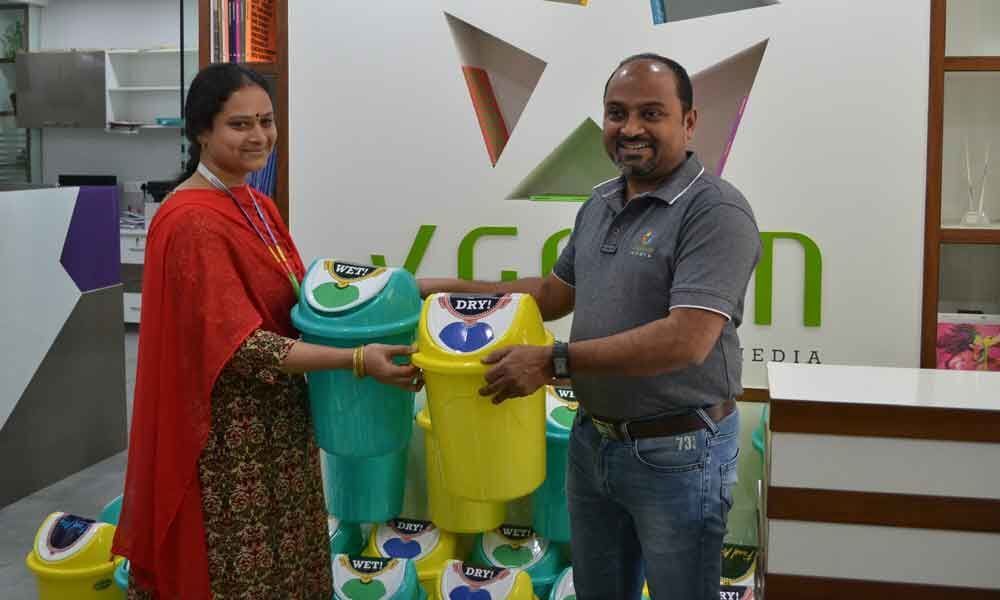 V Green Media distributes dust bins