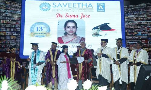 Saveetha Institute Of Medical and Technical Sciences(SIMTS) holds 13th Annual Convocation