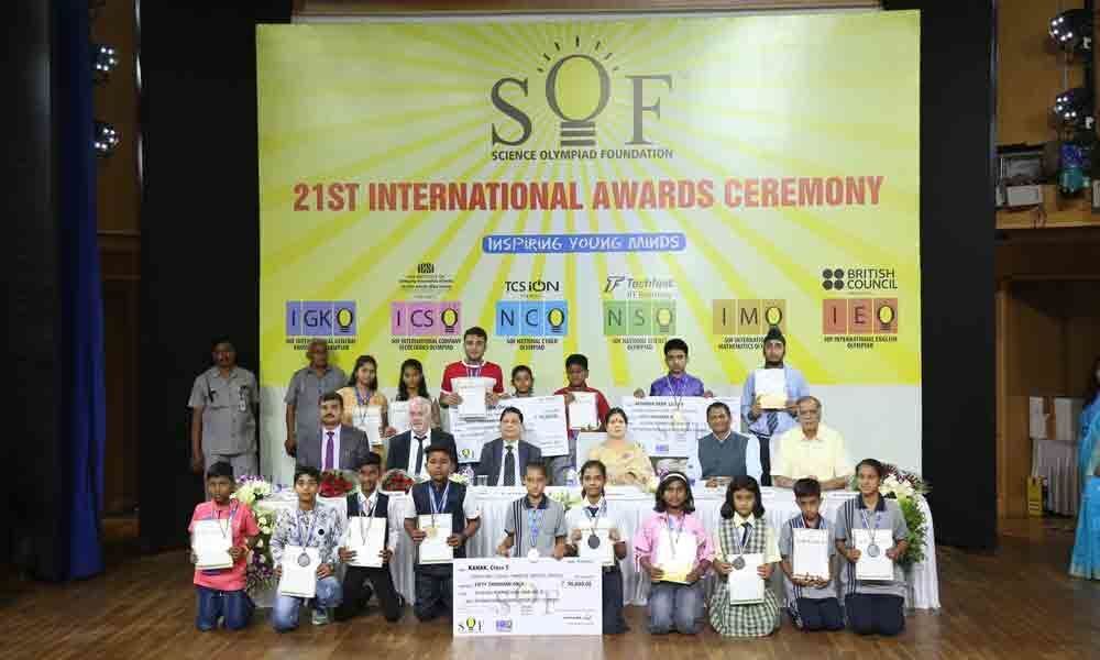 Hyderabad students shine at Olympiad Awards 2018-19