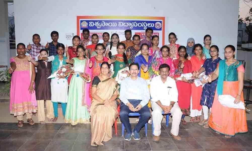 Viswasai students shine in NEET :Tirupati