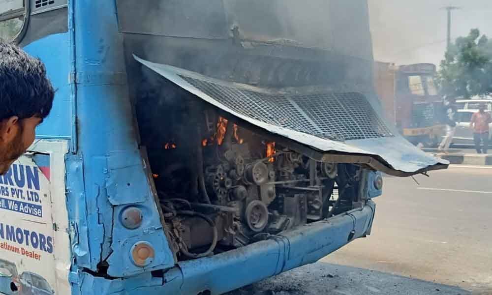 Narrow escape for RTC bus passengers Narrow escape for RTC bus passengers