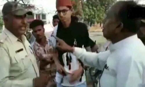 Watch: Congress lawmaker argues with cop performing duty