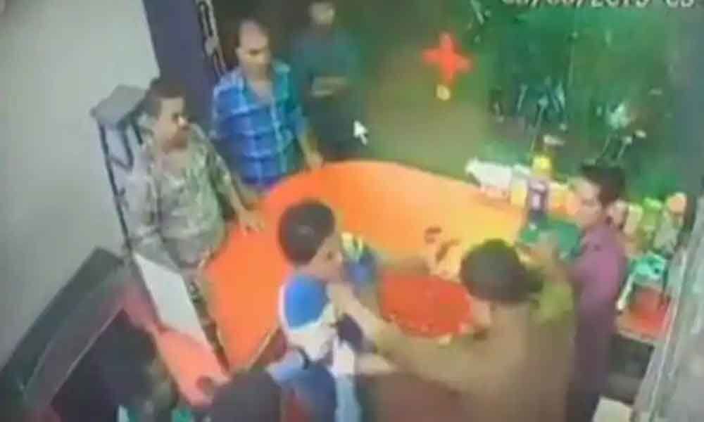 Watch: Ex-Bihar minister brother thrashes chemist for not standing up