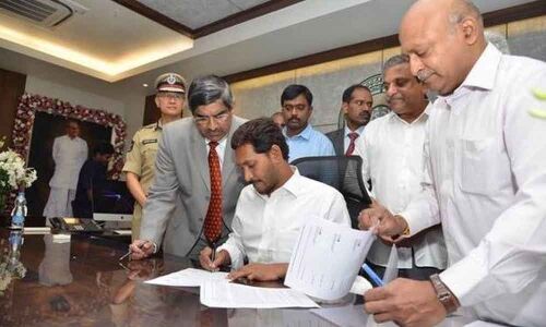 CM YS Jagans first three signs after assuming charge