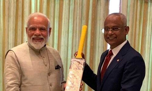Modi in Maldives: Focus on cricket diplomacy as PM gifts bat to President Mohamed Solih