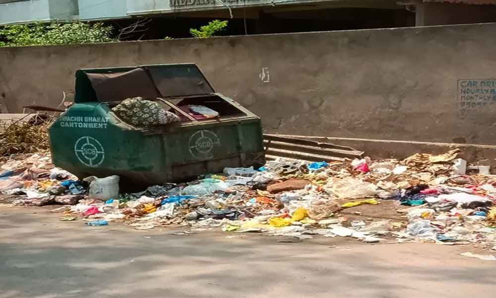 Heaps of garbage trouble residents