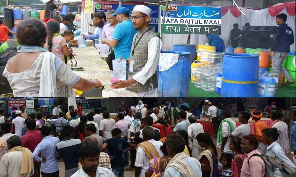 NGO holds drinking water camps at fish medicine distribution