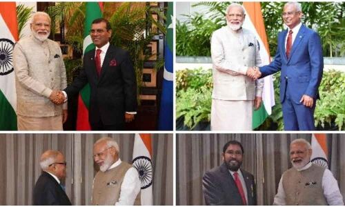 PM Modis diplomatic push; meets Maldivian political leaders