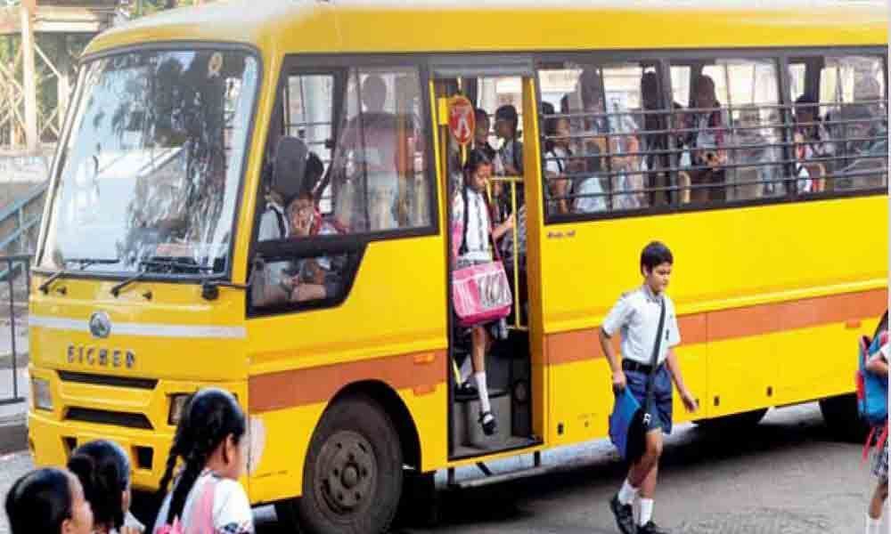 1,150 school buses clear fitness test in East Godavari