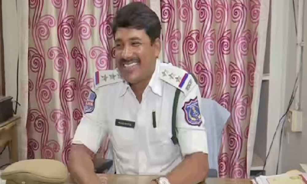 Hyderabad traffic cop sings to spread awareness on social evils, crime