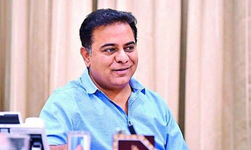 KT Rama Rao meets newly elected Zilla Parishad representatives