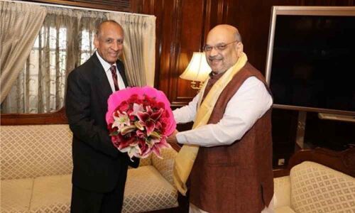 Governor ESL Narasimhan meets Home Minister Amit Shah