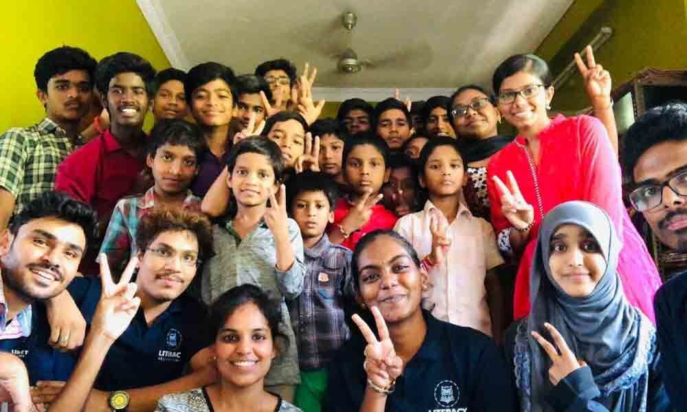 Hyderabad: Students engages in creative exercises