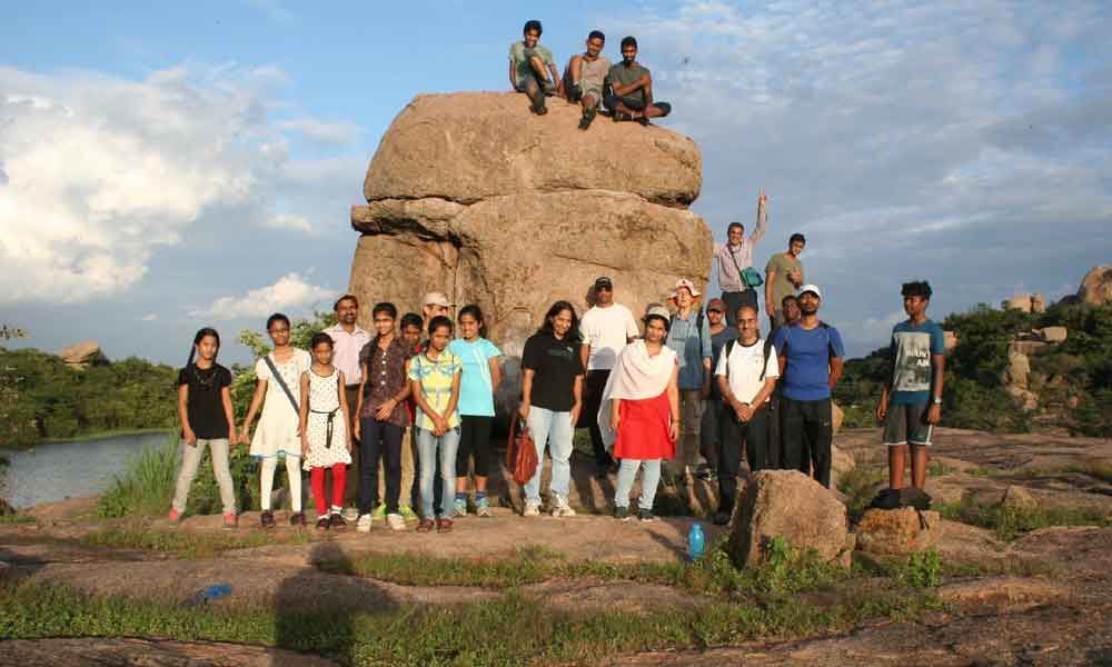 Walk to preserve rocks at Vekateswaragutta