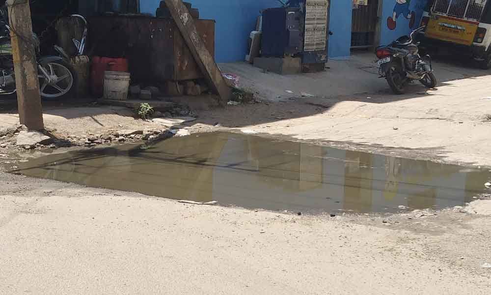 Overflowing drainage irks locals no end