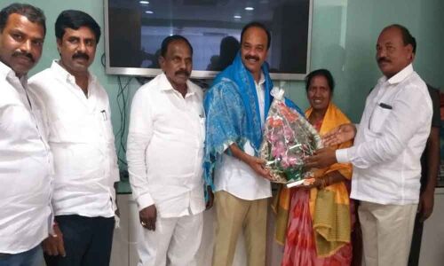 MPP N Jeevanth thanks MP Ranjith Reddy, MLA Kale Yadaiah