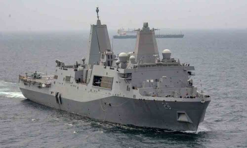 USS John P Murtha on a four-day visit in Visakhapatnam