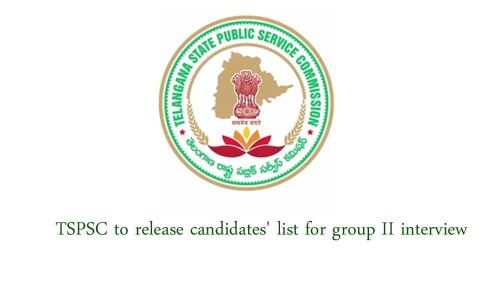 TSPSC to release candidates list for group II interview in two days